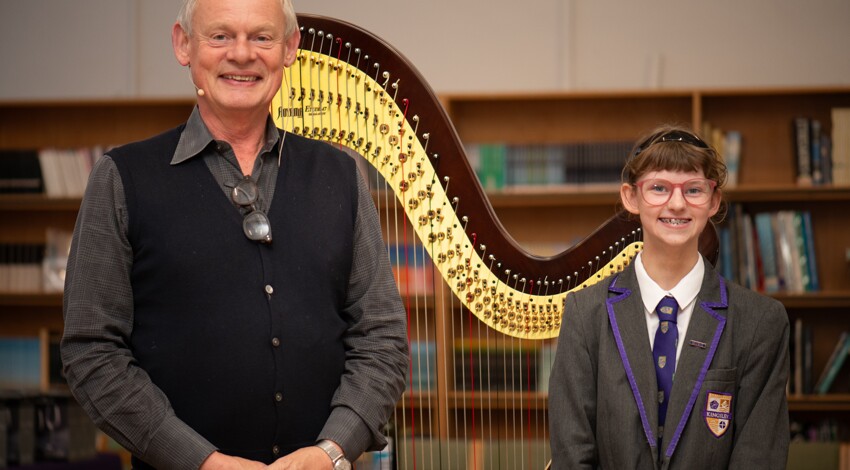 Kingsley Hosts Martin Clunes for Appledore Book Festival Opening Night