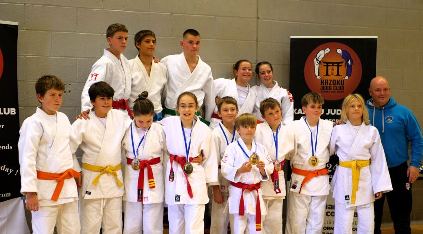 Kingsley Judo Club Champions at the Kazoku Trophy Cup
